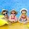 25Pcs Hello Summer Pool Photo Booth Props with Stick, Tropical Beach Vacation Selfie Props, Flamingo Hawaiian Luau Birthday Party Supplies, End of School Theme Backdrop Decorations